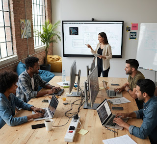 Developers collaborating with strong communication.