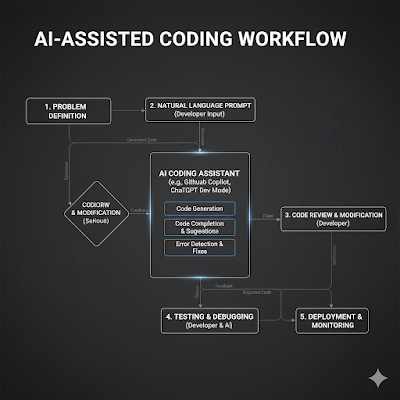 Workflow of AI-assisted vibe coding