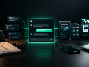 ChatGPT workflow turning knowledge into a digital product