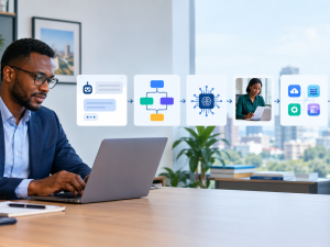 AI skills progression from prompting to business workflow implementation